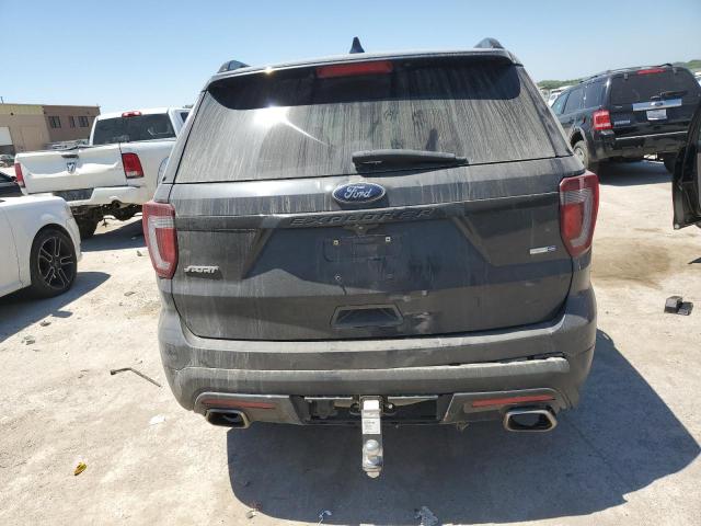 1FM5K8GT6HGB03307 - 2017 FORD EXPLORER SPORT BLACK photo 6
