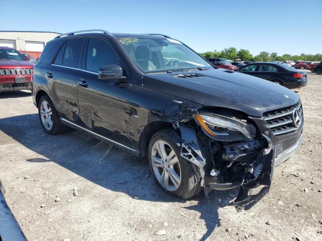 4JGDA5HBXCA074490 - 2012 MERCEDES-BENZ ML 350 4MATIC BLACK photo 4