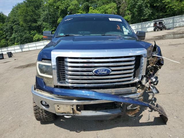 1FTFW1ET9BFB83352 - 2011 FORD F150 SUPERCREW BLUE photo 5