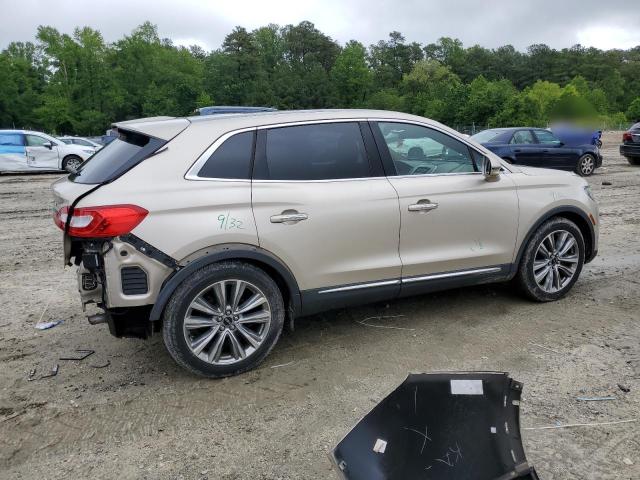 2LMPJ8LP3HBL29739 - 2017 LINCOLN MKX RESERVE 金色 照片 3