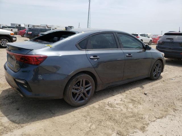 3KPF34AD2ME326180 - 2021 KIA FORTE GT LINE GRAY photo 3