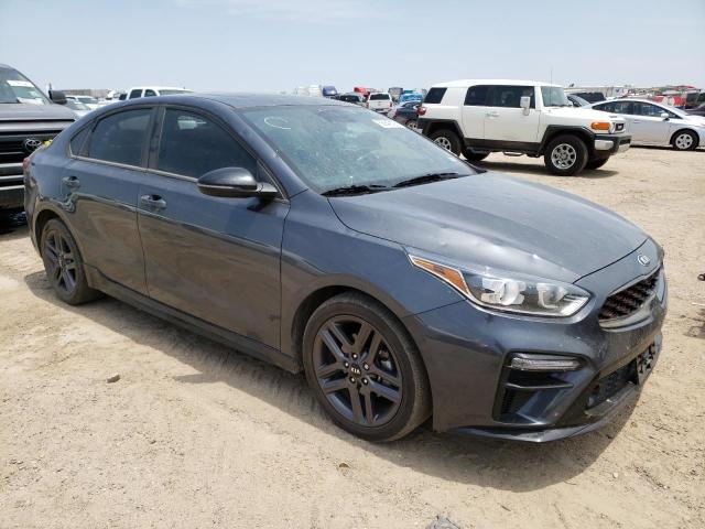 3KPF34AD2ME326180 - 2021 KIA FORTE GT LINE GRAY photo 4