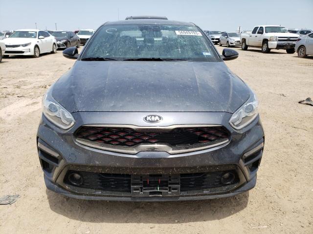 3KPF34AD2ME326180 - 2021 KIA FORTE GT LINE GRAY photo 5