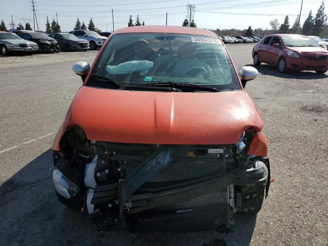 3C3CFFGE9FT709882 - 2015 FIAT 500 ELECTRIC ORANGE photo 5