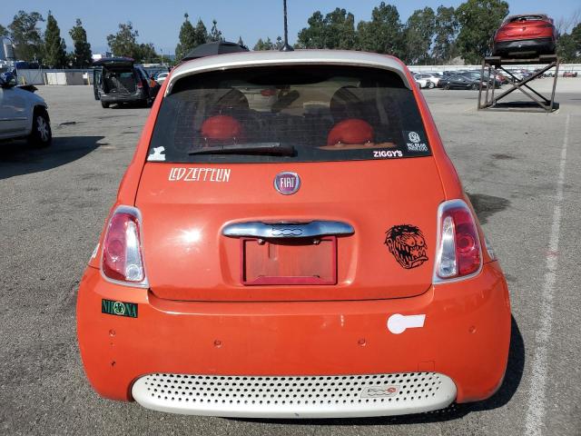 3C3CFFGE9FT709882 - 2015 FIAT 500 ELECTRIC ORANGE photo 6