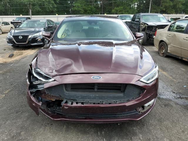 3FA6P0SU8HR364030 - 2017 FORD FUSION TITANIUM PHEV BURGUNDY photo 5