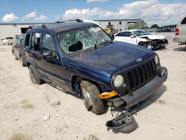 1J4GL38K95W526171 - 2005 JEEP LIBERTY RENEGADE BLUE photo 1