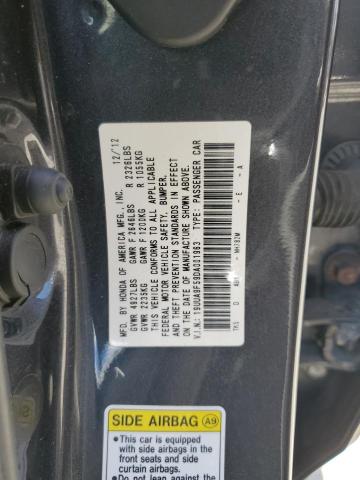 19UUA9F59DA001963 - 2013 ACURA TL TECH GRAY photo 12