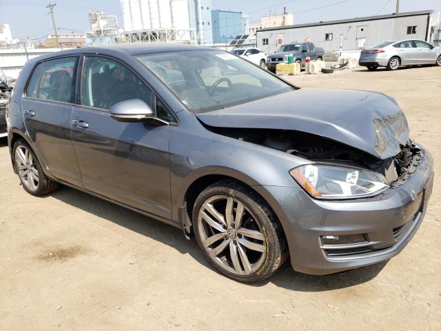 3VW2A7AU8FM013694 - 2015 VOLKSWAGEN GOLF TDI GRAY photo 4