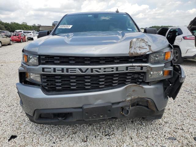 1GCRWBEK8MZ313066 - 2021 CHEVROLET SILVERADO C1500 CUSTOM GRAY photo 5