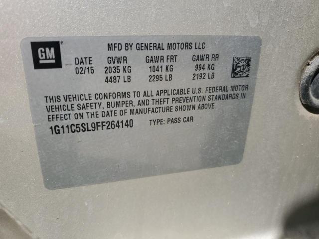 1G11C5SL9FF264140 - 2015 CHEVROLET MALIBU 1LT 棕色 照片 12