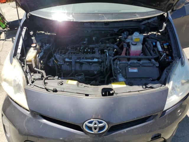 JTDKN3DU0E0376665 - 2014 TOYOTA PRIUS GRAY photo 11