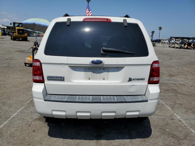 1FMCU493X9KA36510 - 2009 FORD ESCAPE HYBRID WHITE photo 6