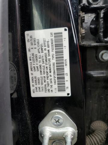 1HGCP2F33BA010364 - 2011 HONDA ACCORD LX BLACK photo 12