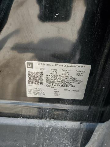 2GNAXLEX4K6155529 - 2019 CHEVROLET EQUINOX LT BLACK photo 13