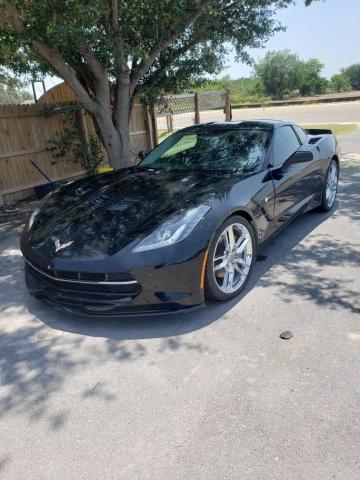 1G1YE2D77K5121629 - 2019 CHEVROLET CORVETTE STINGRAY 3LT BLACK photo 2