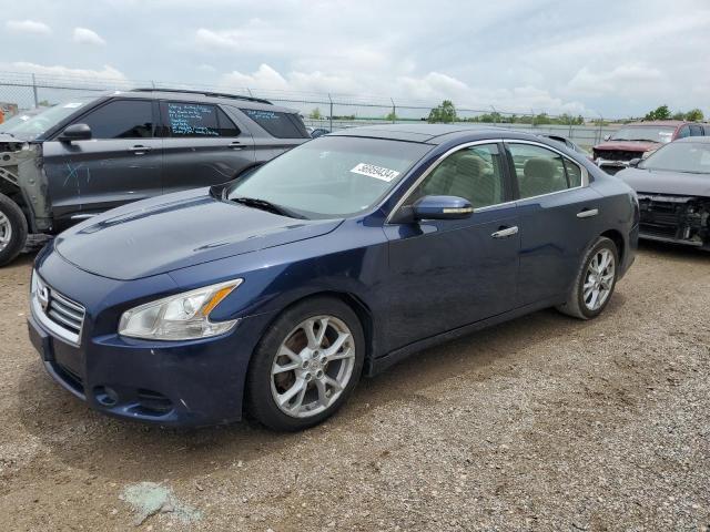 1N4AA5APXEC450177 - 2014 NISSAN MAXIMA S BLUE photo 1