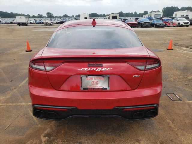 KNAE55LC6P6129441 - 2023 KIA STINGER GT2 RED photo 6