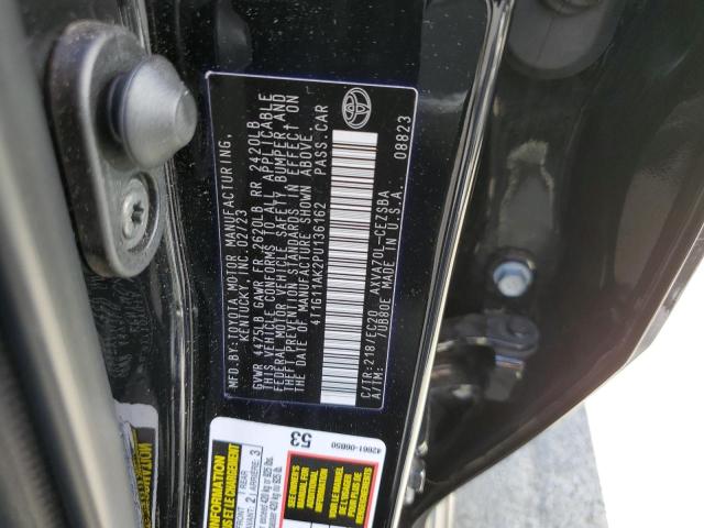 4T1G11AK2PU136162 - 2023 TOYOTA CAMRY SE NIGHT SHADE BLACK photo 13