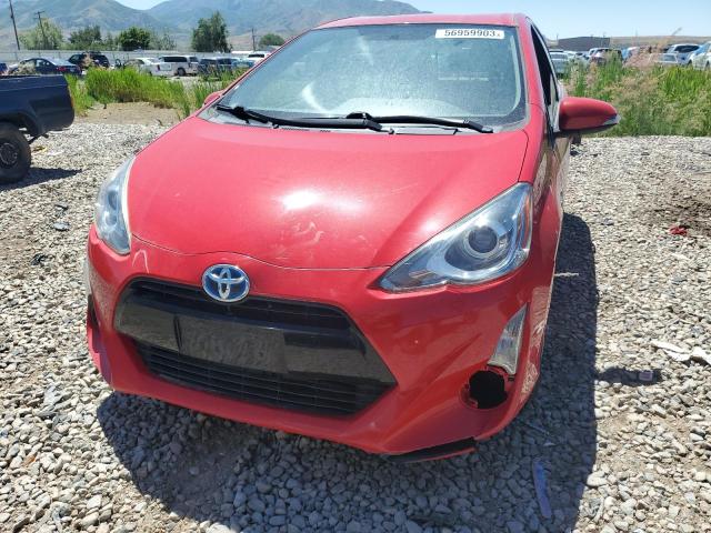 JTDKDTB36F1100841 - 2015 TOYOTA PRIUS C RED photo 5