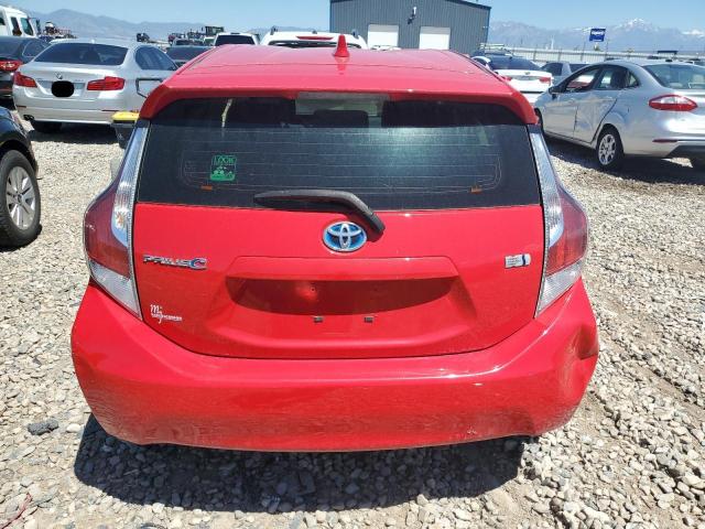 JTDKDTB36F1100841 - 2015 TOYOTA PRIUS C RED photo 6