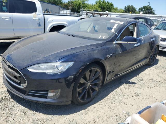 5YJSA1DP7DFP18297 - 2013 TESLA MODEL S შავი ფოტო 1