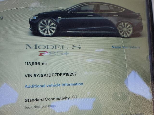 5YJSA1DP7DFP18297 - 2013 TESLA MODEL S შავი ფოტო 9