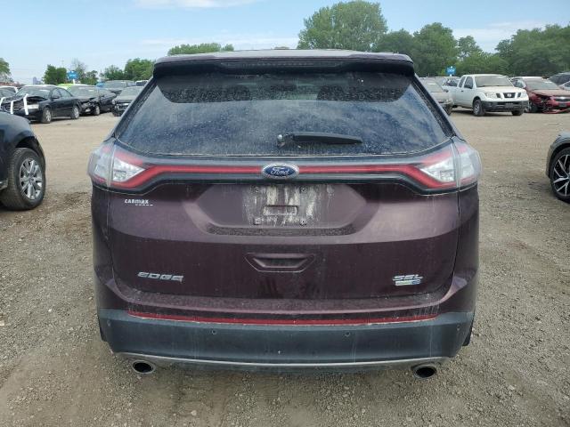 2FMPK4J9XJBB38329 - 2018 FORD EDGE SEL BURGUNDY photo 6