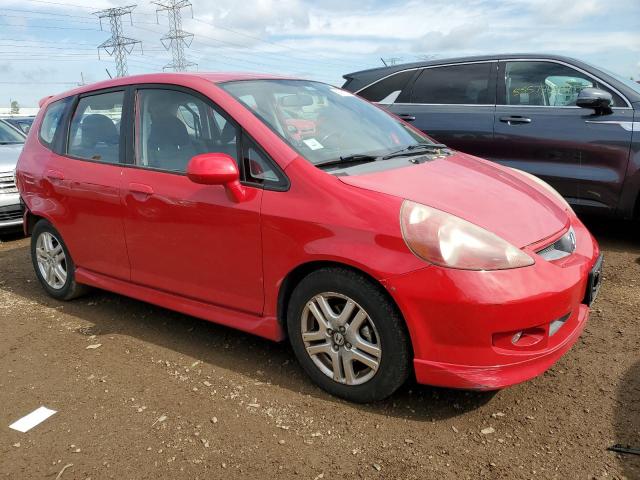 JHMGD38657S018021 - 2007 HONDA FIT S 红色 照片 4
