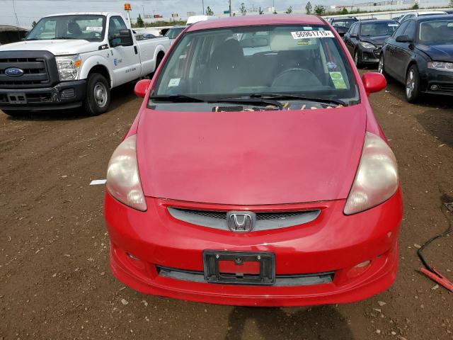 JHMGD38657S018021 - 2007 HONDA FIT S 红色 照片 5