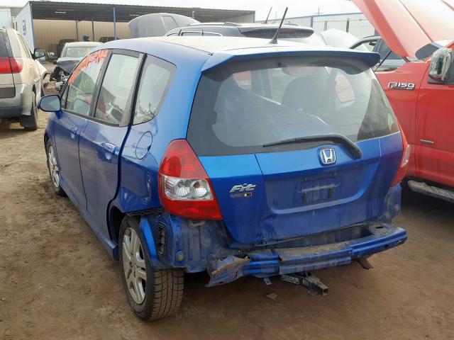 JHMGD37617S063958 - 2007 HONDA FIT S  photo 3