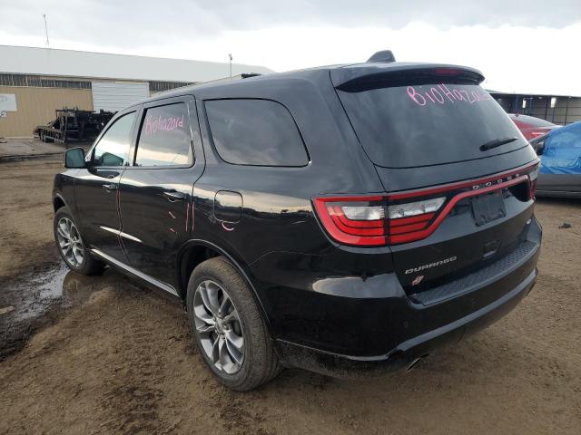 1C4RDJDG7LC261461 - 2020 DODGE DURANGO GT BLACK photo 2