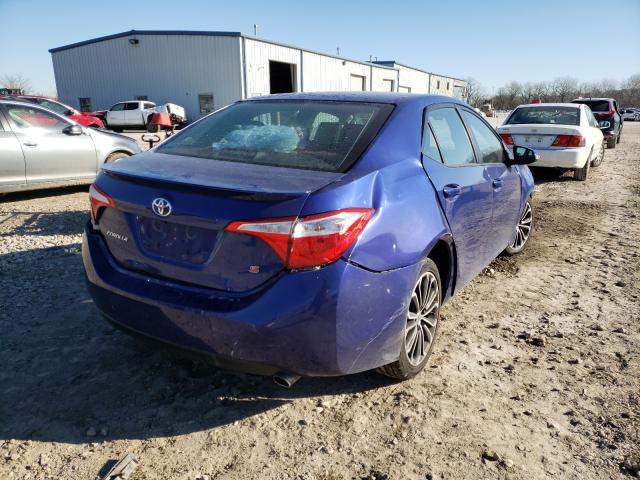 5YFBURHE7FP255986 - 2015 TOYOTA COROLLA L BLUE photo 4