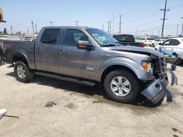 1FTFW1CT8DFD84293 - 2013 FORD F150 SUPERCREW GRAY photo 4