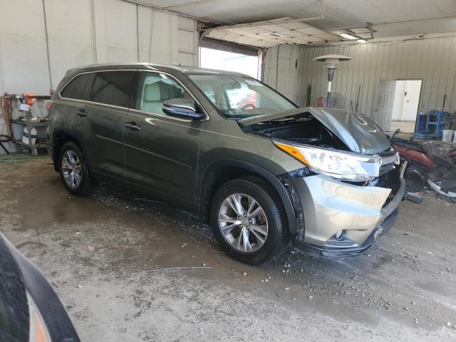 5TDJKRFH9FS116903 - 2015 TOYOTA HIGHLANDER XLE GREEN photo 4