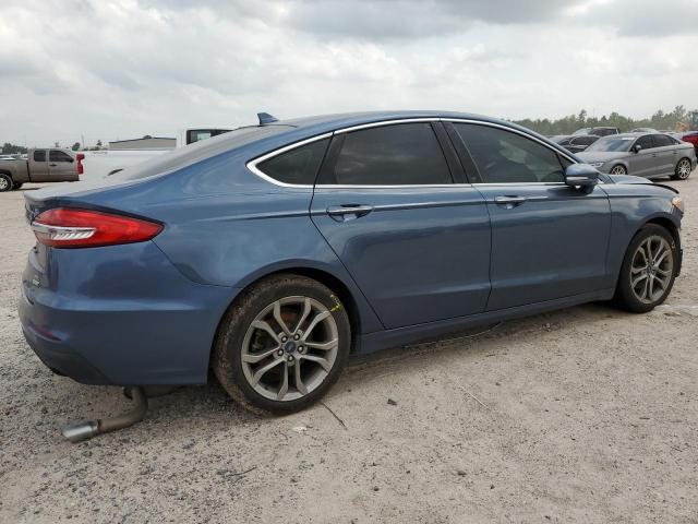 3FA6P0CD9KR236594 - 2019 FORD FUSION SEL BLUE photo 3