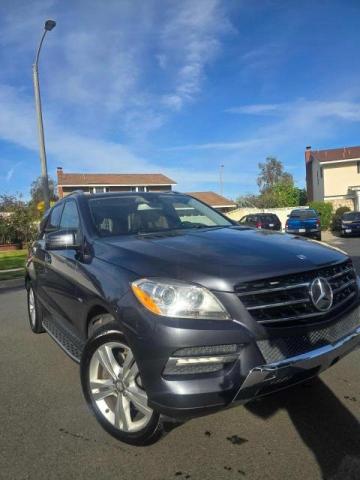 4JGDA5HBXCA021904 - 2012 MERCEDES-BENZ ML 350 4MATIC BLUE photo 1