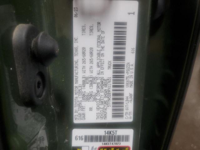 5TFMA5DB9PX117651 - 2023 TOYOTA TUNDRA CREWMAX PLATINUM GREEN photo 13