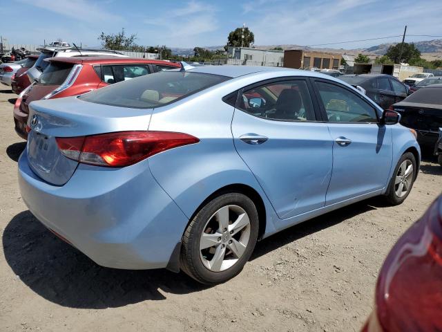 KMHDH4AEXDU568195 - 2013 HYUNDAI ELANTRA GLS BLUE photo 3