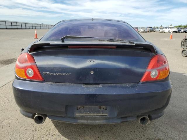 KMHHM65D44U129553 - 2004 HYUNDAI TIBURON BLUE photo 6