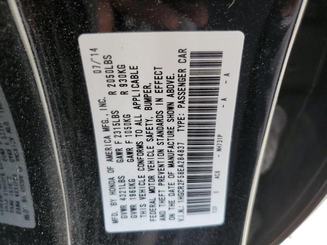 1HGCR2F58EA284837 - 2014 HONDA ACCORD SPORT BLACK photo 12