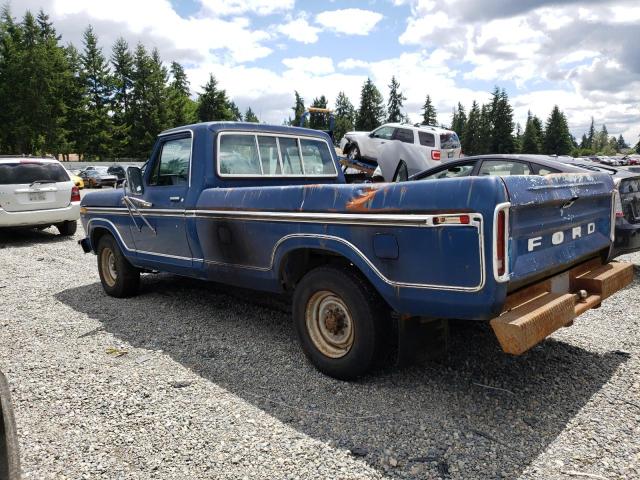 F25JUX81570 - 1977 FORD PICKUP BLUE photo 2