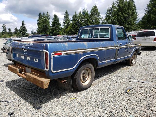 F25JUX81570 - 1977 FORD PICKUP BLUE photo 3