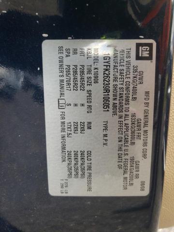 1GYFK26239R106051 - 2009 CADILLAC ESCALADE ESV LUXURY BLUE photo 13