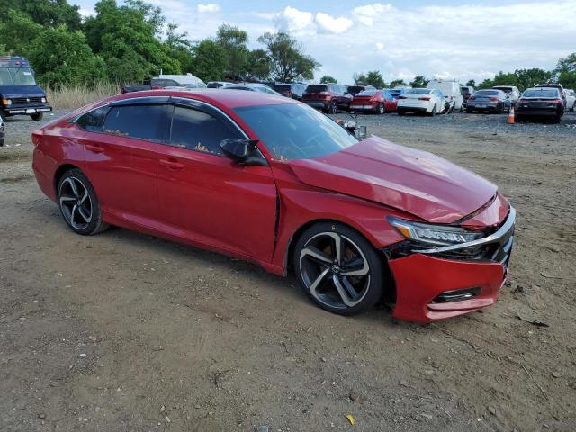 1HGCV1F33KA118211 - 2019 HONDA ACCORD SPORT RED photo 4