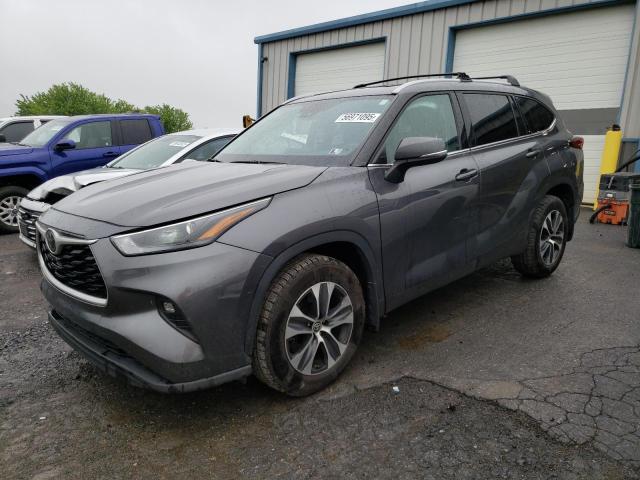 5TDHZRBH7NS232163 - 2022 TOYOTA HIGHLANDER XLE GRAY photo 1