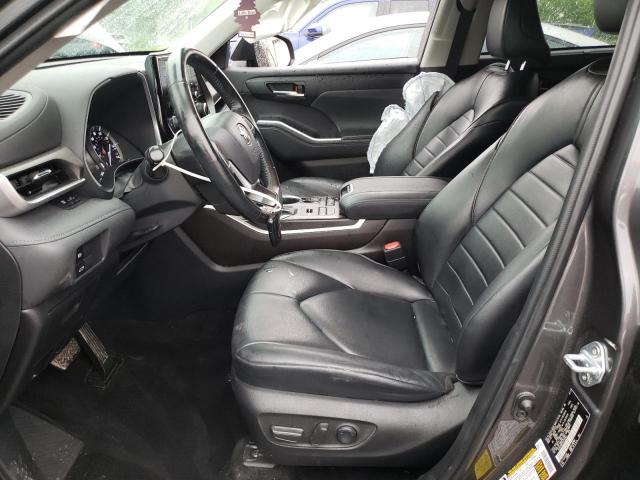 5TDHZRBH7NS232163 - 2022 TOYOTA HIGHLANDER XLE GRAY photo 7