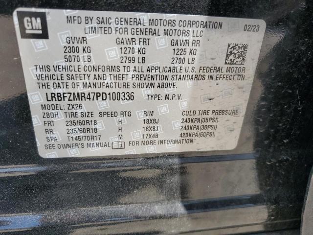 LRBFZMR47PD100336 - 2023 BUICK ENVISION PREFERRED BLACK photo 13