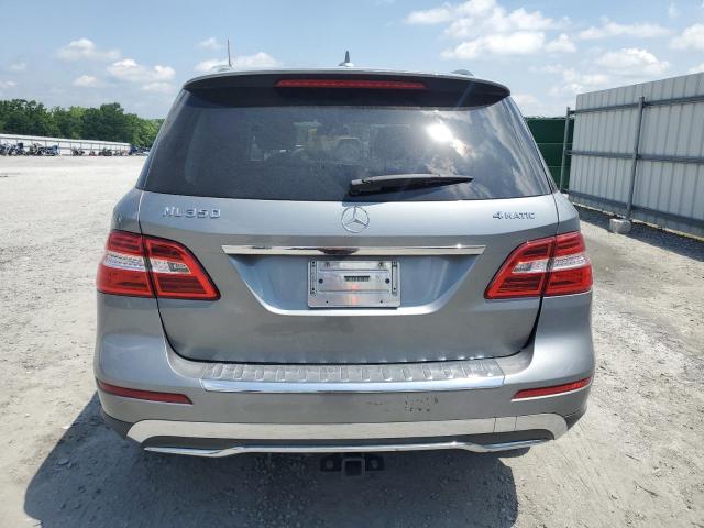 4JGDA5HB0EA286351 - 2014 MERCEDES-BENZ ML 350 4MATIC SILVER photo 6