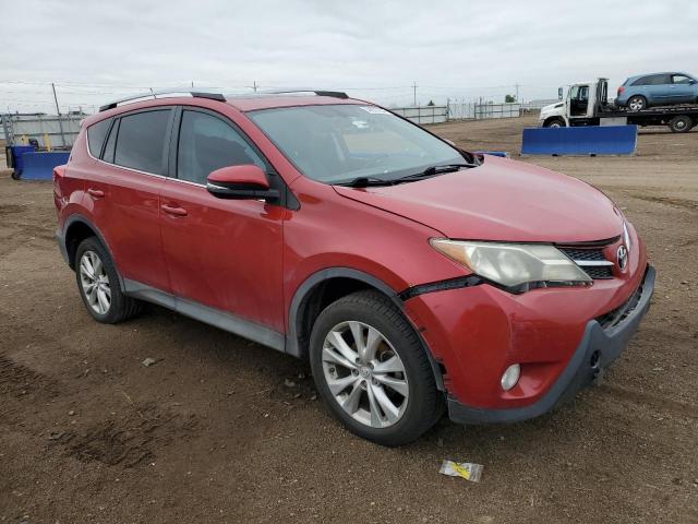 2T3YFREVXDW009865 - 2013 TOYOTA RAV4 LIMITED RED photo 4